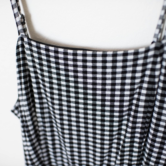 NWT Loft Tiered Gingham Dress - Picture 2 of 6